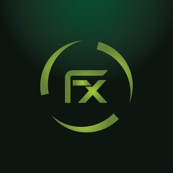 FX letter logo design on black background. FX creative initials letter logo concept. fx icon design. vector
