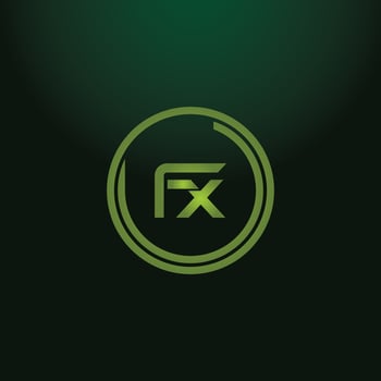 FX letter logo design on black background. FX creative initials letter logo concept. fx icon design. vector