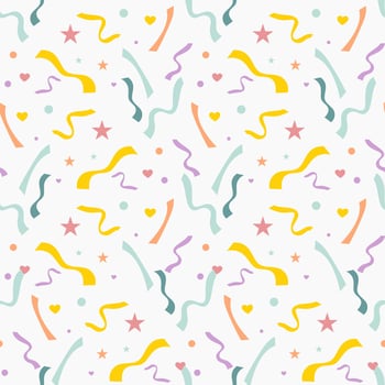 Colorful wallpaper with confetti for birthday vector