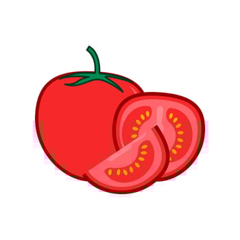 tomatoes illustration, file vector