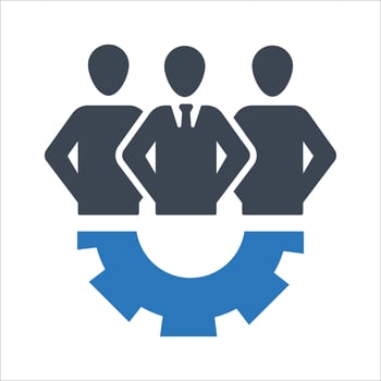 Business Expert, specialist, setting, support team icon vector