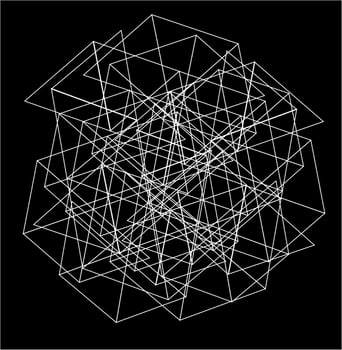 triangle hexagonal network connection shape for wallpaper and abstract background vector