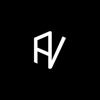 AV Logotype design vector