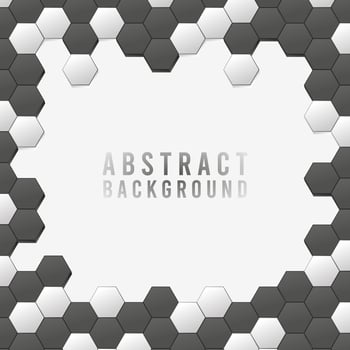 Abstract Geometric Shape Hexagon Background vector