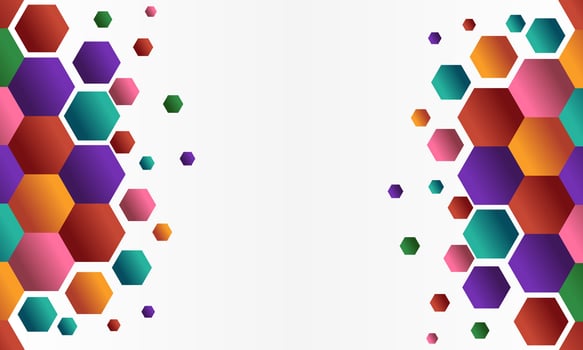 Abstract Geometric Shape Hexagon Background vector