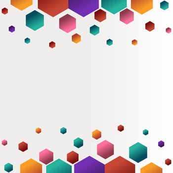Abstract Geometric Shape Hexagon Background vector
