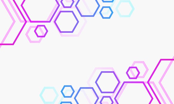Abstract Geometric Shape Hexagon Background vector