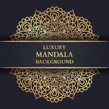 Luxury Mandala Background With Golden Arabesque vector
