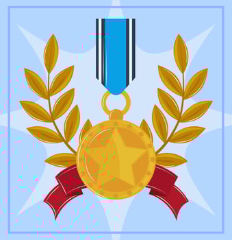 first place medal vector