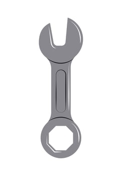 spanner tool icon vector