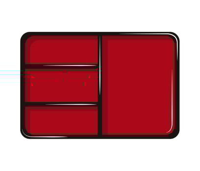 empty bento box vector