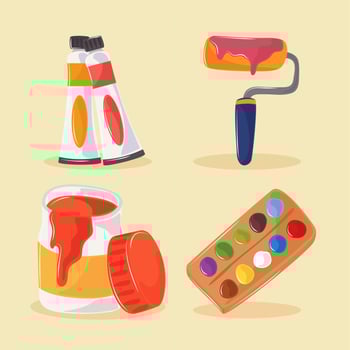 icons art tools vector