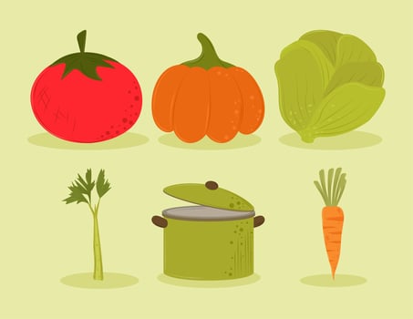 icons healthy food vector