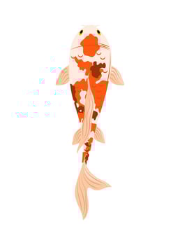 koi fish vector icon