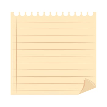 torn paper with lines vector