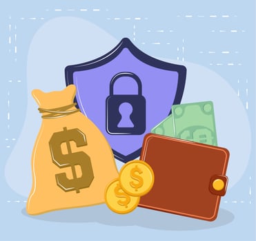 security finance and money vector