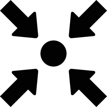 Shrink Icon Style vector