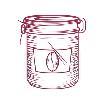jar coffee product vector