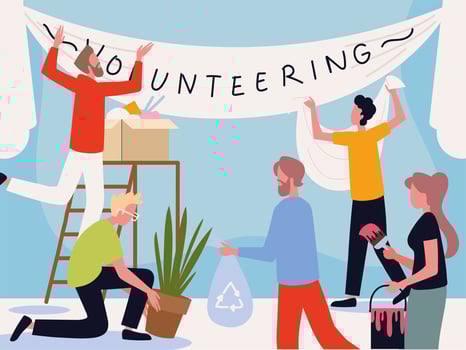 people volunteers character vector
