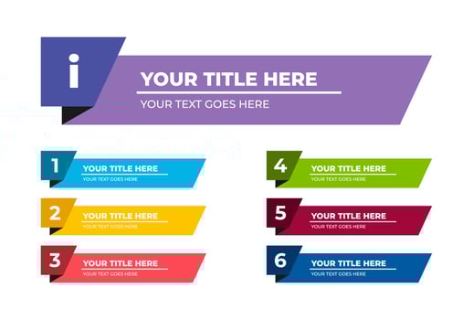 6 step list, row layout diagram by number order, Infographic elements template. Business data visualization. Process chart. Abstract elements of graphs, diagrams with steps.Business data visualization vector