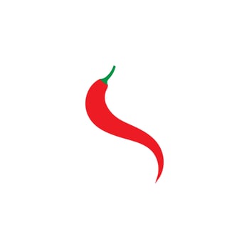 Red hot natural chili icon vector Illustration