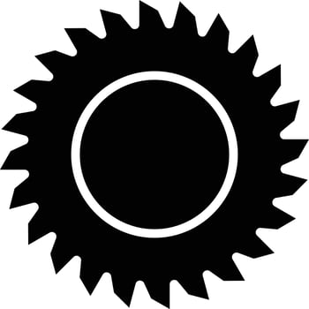 Circular Saw Icon Style vector