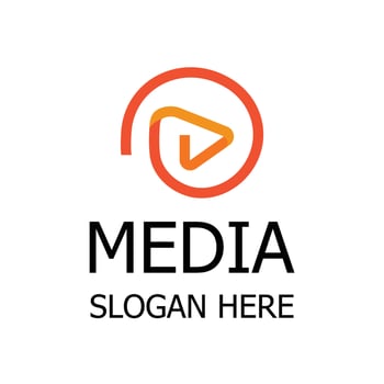 Play media vector logo template