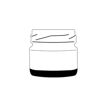 30ml Mini Glass Jam Jar,icon design vector