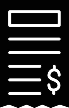 Receipt Icon Style vector