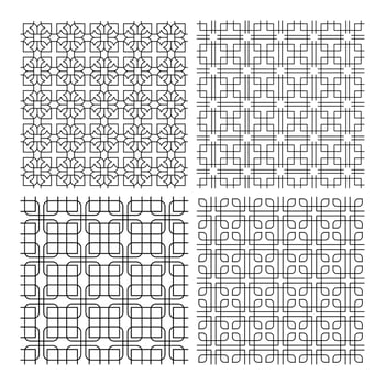 Abstract Linear Seamless Pattern Vector