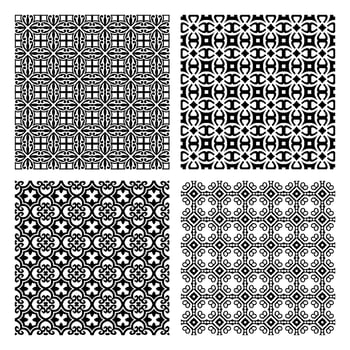 Classic Ornamental Seamless Pattern Vector Set