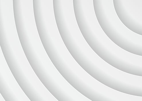 Abstract white circle background with papercut style vector