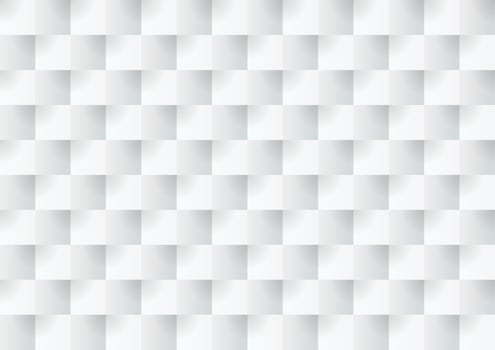 Abstract white and grey square background texture vector