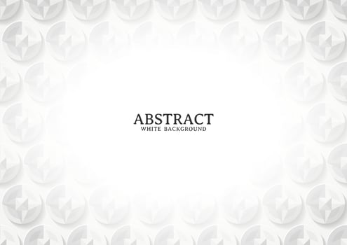 Abstract white and grey geometric background texture vector