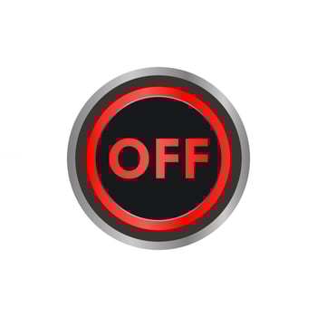 This is off button icon logo vector