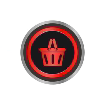 this is basket button icon logo vector