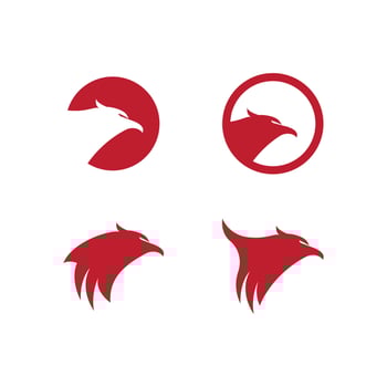 Falcon head logo vector