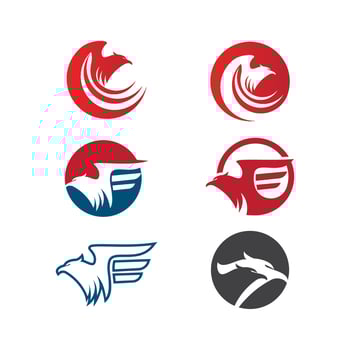 Falcon head logo vector