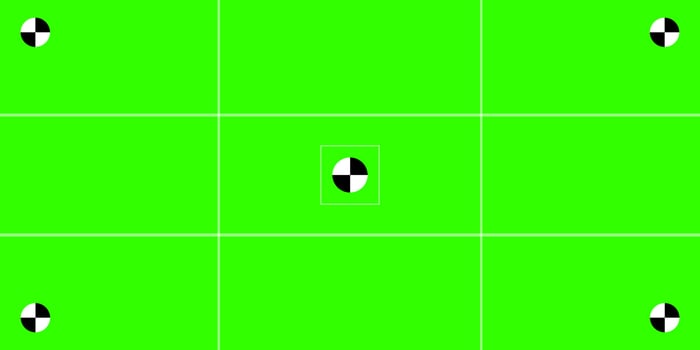 Green colored chroma key background screen flat style design vector illustration.