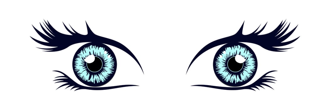 Beautiful Eyes Cartoon Vector Design Inspiration
