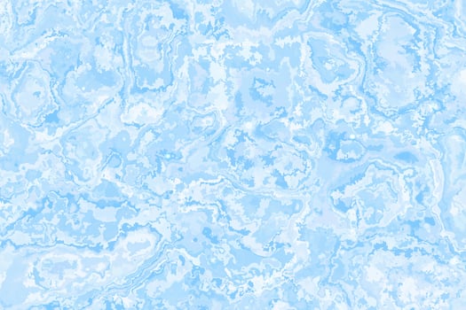 Blue abstract marble background. Vector winter frost texture