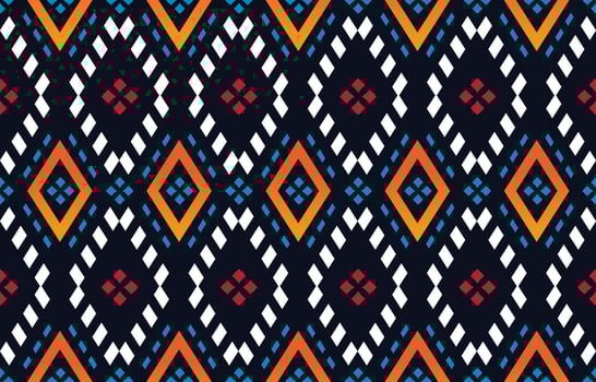 Beautiful Ethnic Aztec abstract Seamless pattern in tribal, folk embroidery, chevron art design. geometric art ornament print.Design for carpet, wallpaper, clothing, wrapping, fabric, cover vector