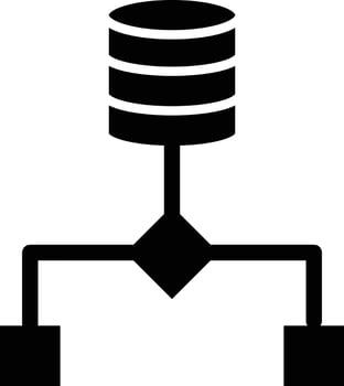 Data Flow Icon Style vector