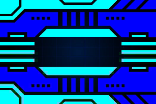 Blue abstract hud modern background technology digital design. vector