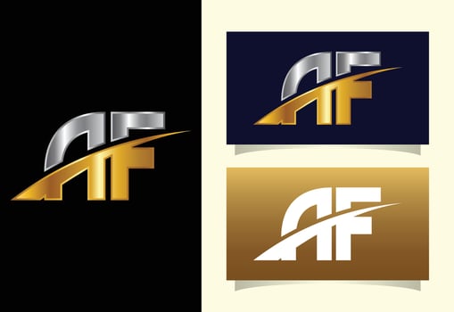 Initial Letter A F Logo Design Template. Graphic Alphabet Symbol For Corporate Business Identity vector