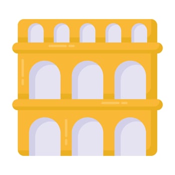 Building denoting flat icon vector