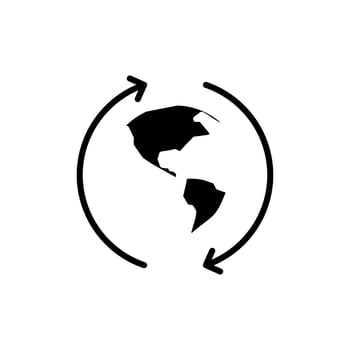World, Earth, Global Solid Icon Vector Illustration Logo Template. Suitable For Many Purposes.