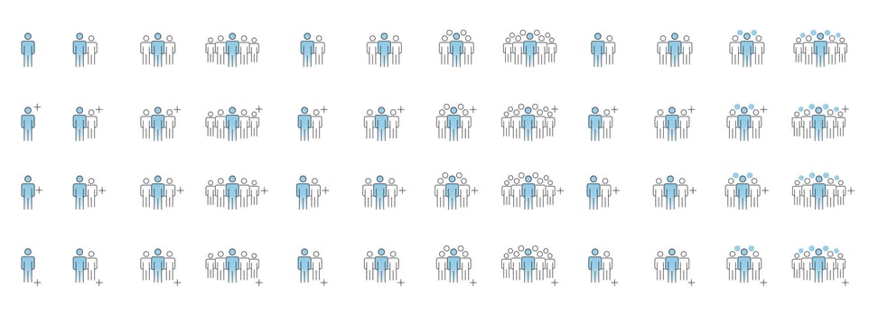 People Icons Line Work Group Team Vector Illustration