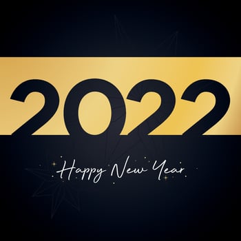 Happy new year template sparkling text Vector