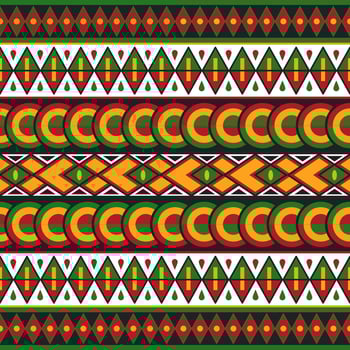 Pan African Color Patterm vector